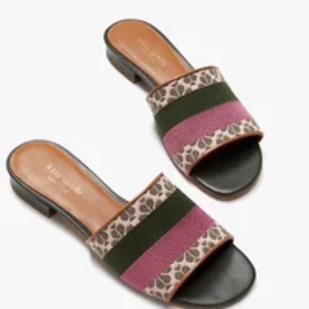 Kate Spade NY flower jacquard boardwalk sandals
